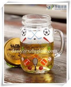 450ml 16oz Glass Mason Jar with Handle