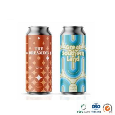 Customized Printed Juice Epoxy or Bpani Lining Standard 500ml Aluminum Can