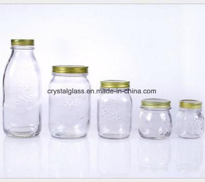 Clear Pickles Glass Food Jar with Closure