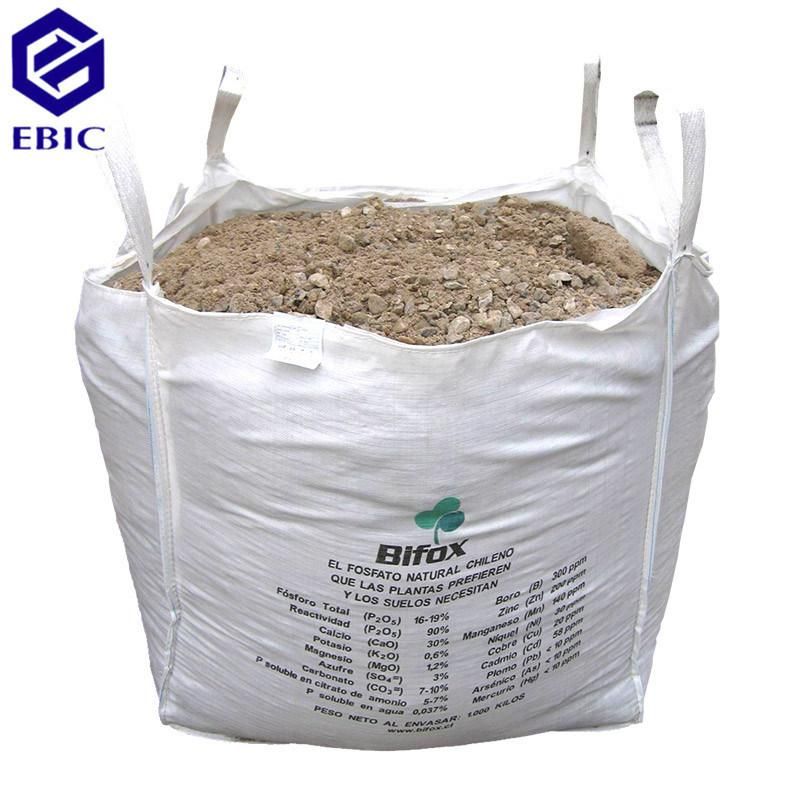 2000kgs Tubular 4 Cross Corner Loops Baffle Super Sack Ton Bulk Jumbo Big FIBC Q Bag