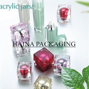 Acrylic Square Jars for Cosmetic Cream