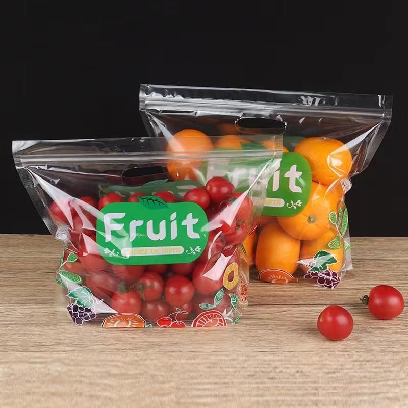 Table Grape Packing Bag Stand up Zipper Bag for Pitaya, Orange, Apple, Tomato