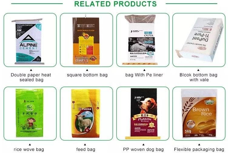 5kg 10kg 15kg Laminated Woven PP Sack Bag for Agriculture Use