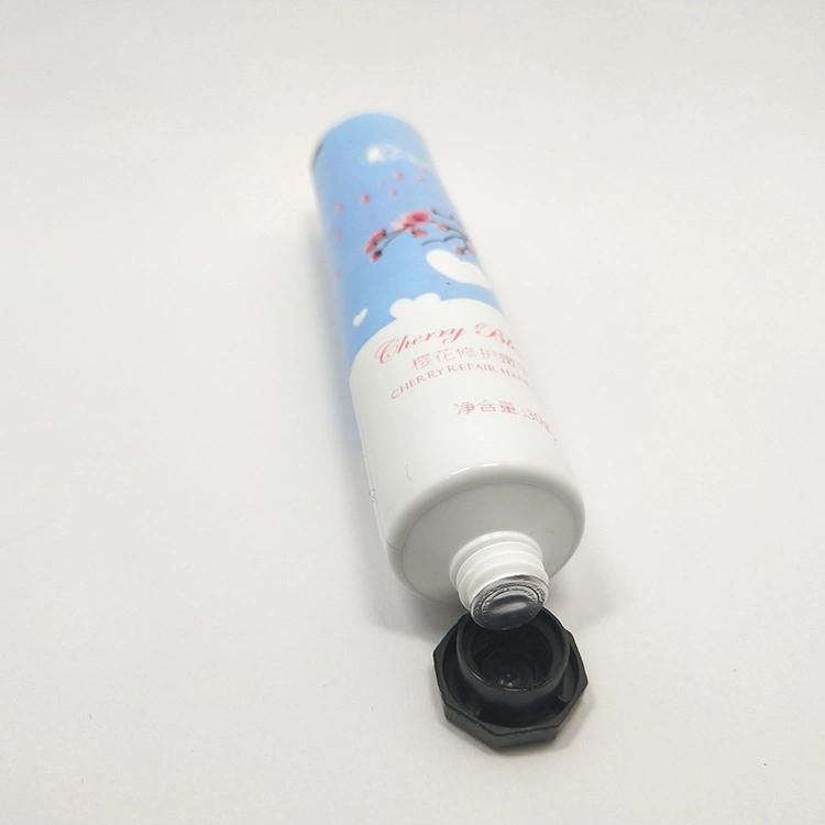 Custom Matte Clear Round Face Wash Cream Packaging Empty Flip Top Cap Plastic Tube for Makeup