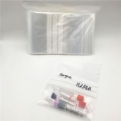 Zip Lock Biohazard Specimen Bags Clear Plastic Medical Bag