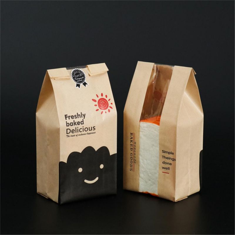 Oil Proof Packaging Greaseproof Kraft Paper Bags