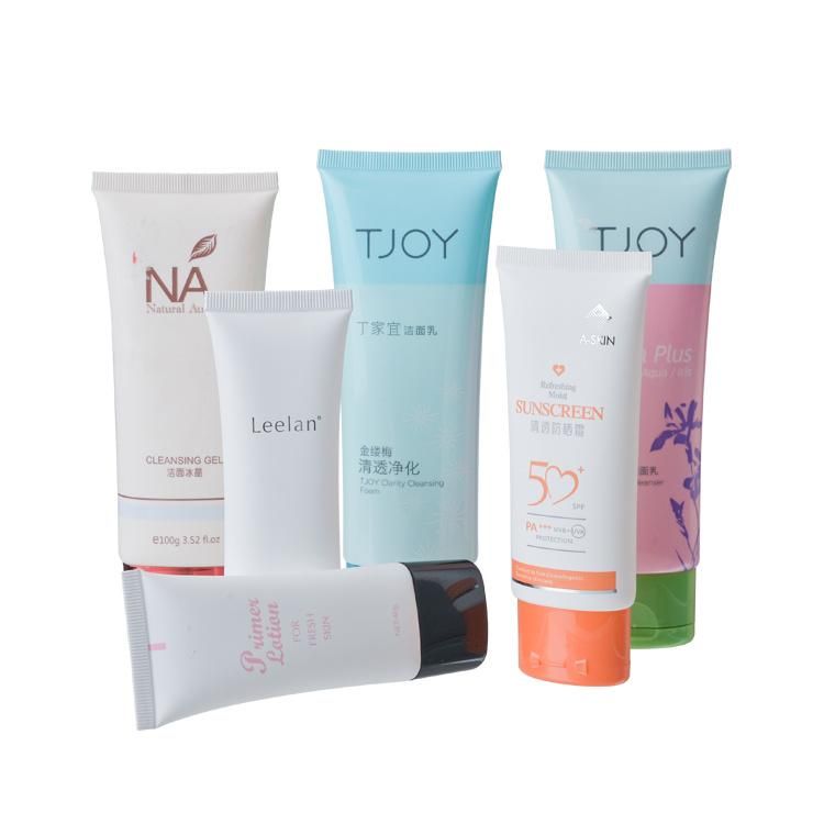 Hot Sale Empty Squeeze Plastic Tube Face Cleanser Packaging Materials Cosmetic Tubes