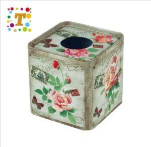 Square Tin Tissue Box Tins Cans