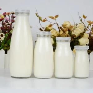 Wholesale Empty 200ml 250ml 500ml 1L Milk/Juice/Tea/Drink Glass Bottle with Lid