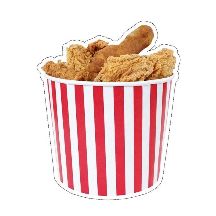 85oz Disposable Paper Fried Chicken Buckets with Lid