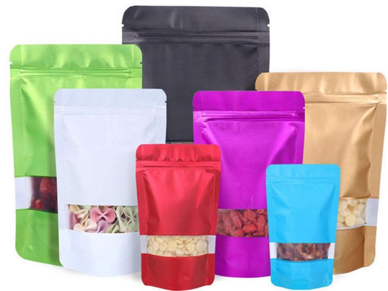 Smell Proof Bag Matte Gold Square Flat Bottom Plastic Coffee Packaging Bag with Valve for Home and Business