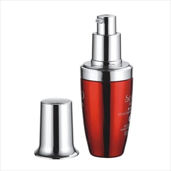 30ml Glass Essential Oil Sprayer Bottle Red Glass Bottles with Shiny Silver Aluminum Cap