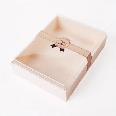 Customized Disposable Wooden Sushi Tray Fruit Salad Take Away to Go Food Container Cake Pastry Boxes Lunch Baking Packaging Takeaway Box