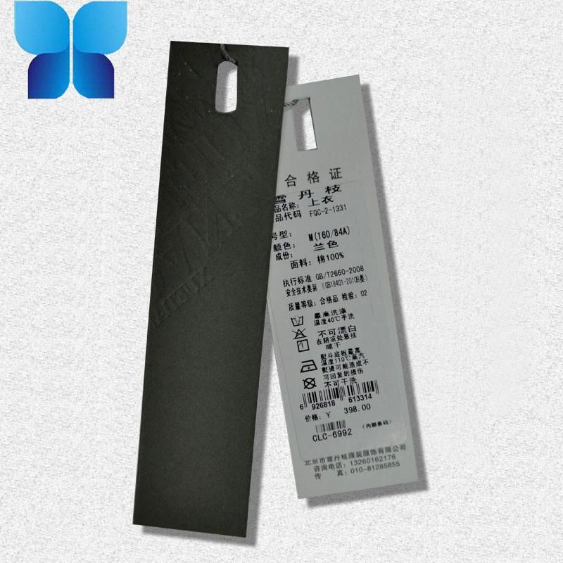 Hot Sale Low MOQ Paper Swing Tag for Apparel