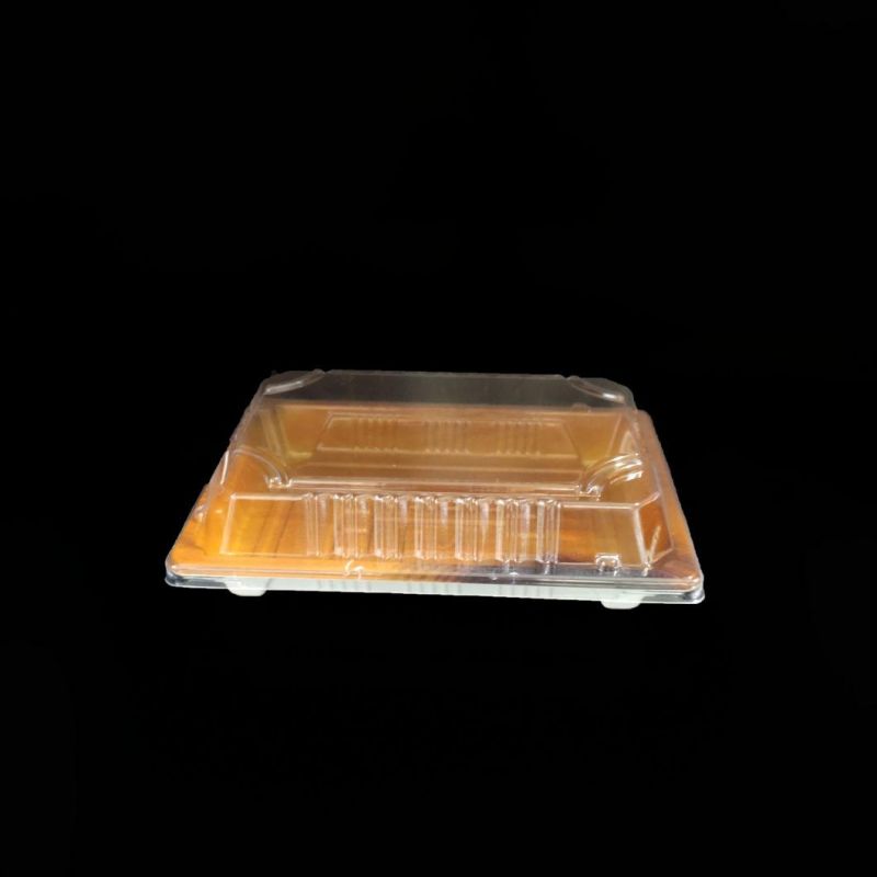 Manufacturer Sushi Foods Packaging Disposable Plastic Sushi/Bread/Cake/snack Container With Lid