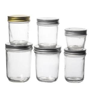 Glassware Factory Wholesale Multiple Capacity Customizable Big Mouth Caviar Glass Jars and Bottles