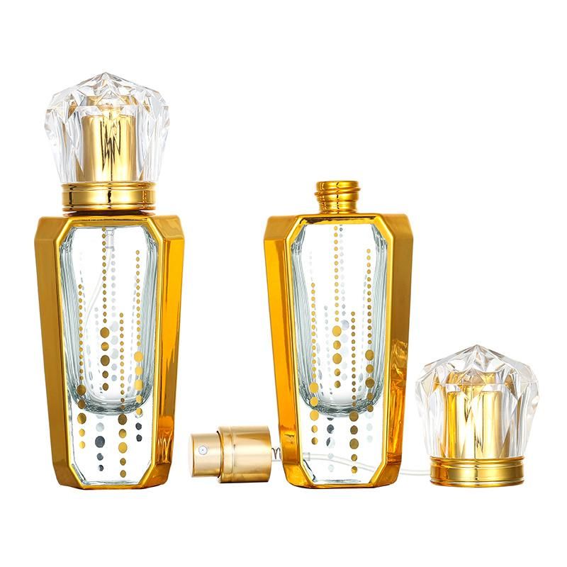 Golden Paint 30ml Spray Glass Bottle Crystal Perfume Bottle