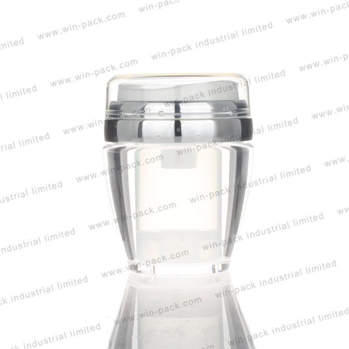 Custom Design 30g 50g Cosmetic Packaging Empty Face Cream Airless Acrylic Jar