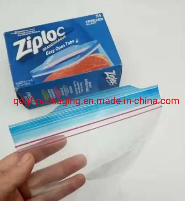 Plastic LDPE Zip Lock Bag/ Colored Slider Zipper Food Packaging Bags/Food Keeping Fresh Fruits Vegetable Pouch