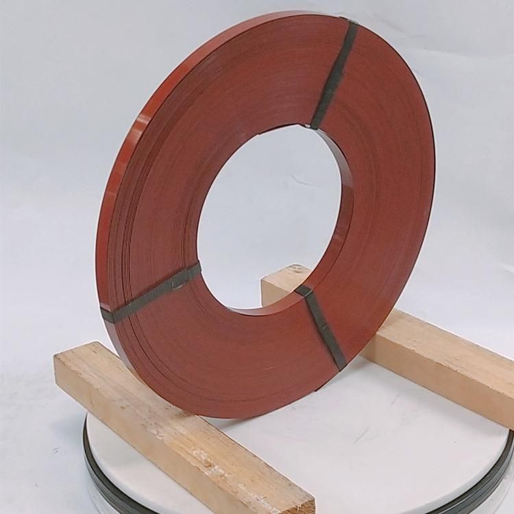 Brown Painted Iron Packing Belt Painted Galvanized Packing Belt Steel Belt