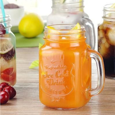 Mason Jar Glass 480ml for Juice Packing