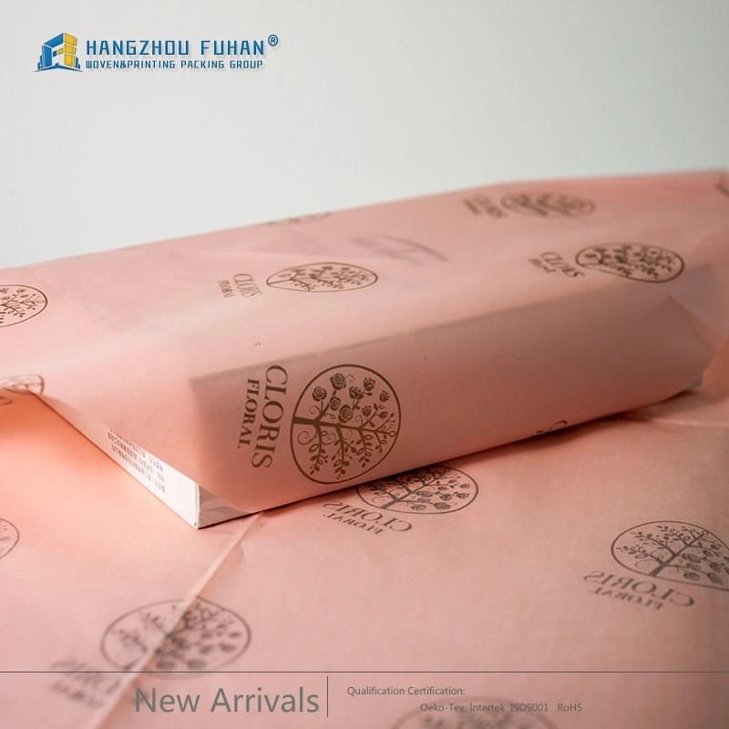 Wholesale Factory Environment Protection Printing Pink Tissue Paper
