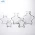 Vista Factory New Design Glass Wedding Jars Glass Food Container Star Shape Candy Glass Jars