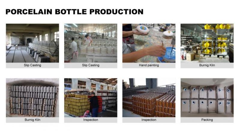 Custom Liquor Wine Olive Oil Bottle Decal Printing Ceramic Bottle