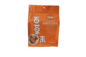 Custom Plastic Flat Bottom Zipper Food Packaging Bag with Small Round Hole