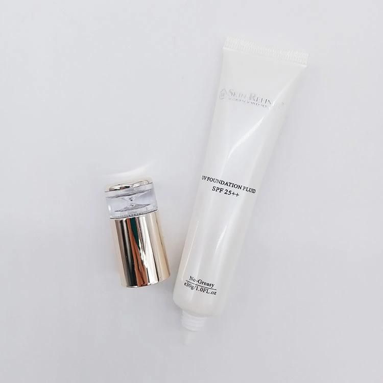 Sunscreen Cream Plastic Tube with Sharp Nozzle and Acrylic Cap