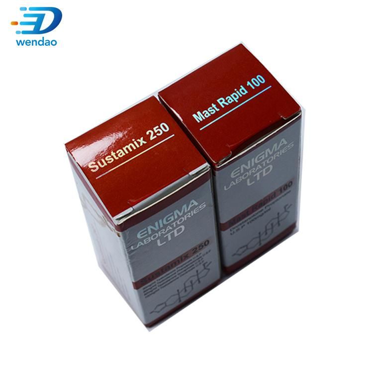 Popular Bodybuilding Pharmaceutical Packaging 10ml Steroid Vial Labels and Boxes