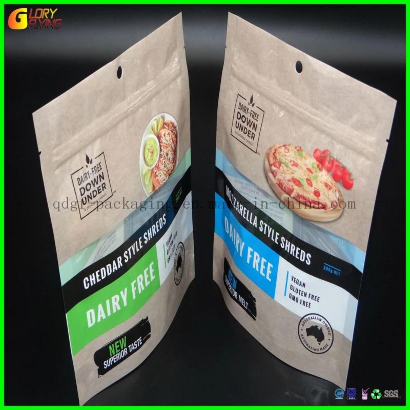 Food Packaging Bag Stand up Pouch/Coffee Tea Vacuum Candy Pet Snack Paper Biodegradable Packaging/Plastic Bag/Flat-Bottom Zipper Dog and Cats Pet Food Packaging