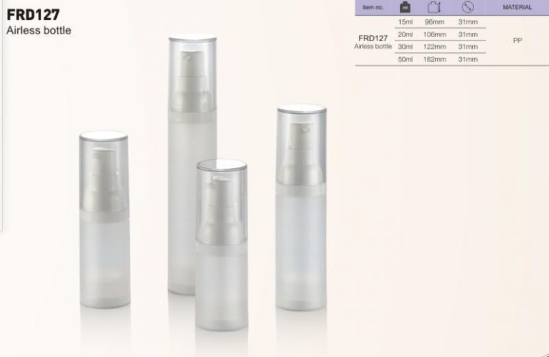 Plastic Bottle PP Bottles 15ml Airless White Bottle for Cosmetic