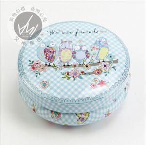 Blue Owl Gift Wrapping Tin Box