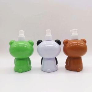 Empty Frog Bear Shape Plastic Baby Used Shampoo Bottle with Pump