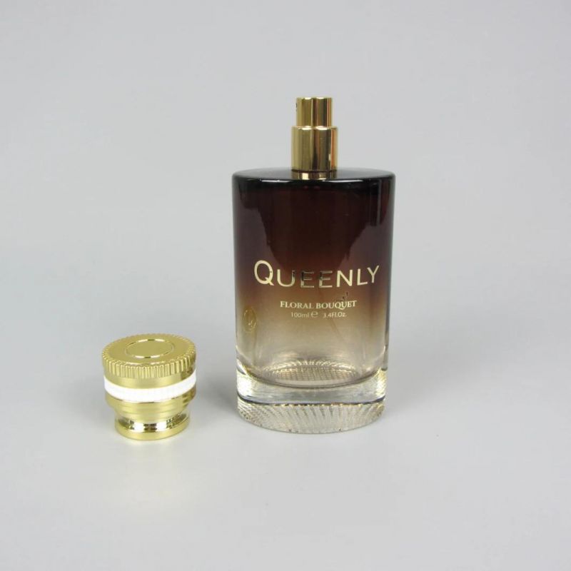 Clear Coated Empty Glass Oil Perfume Bottle 100ml