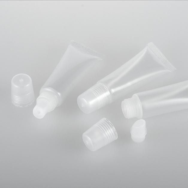 Clear Transparent Portable Plastic Lip Gloss Soft Tube