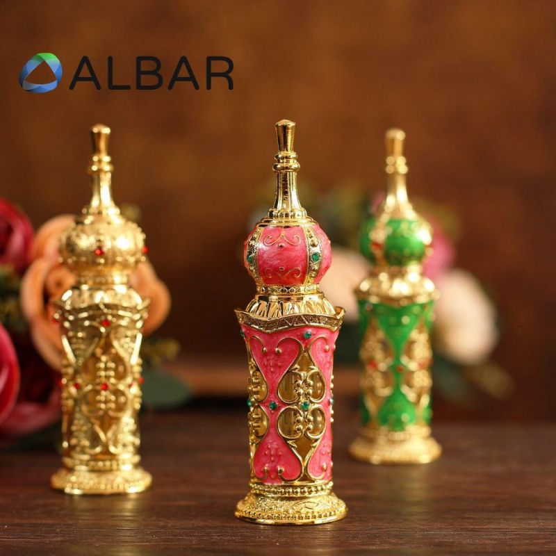 Tower Shape Unique Design Attar Oud Perfume Bottles for Skin Care and Fragrance