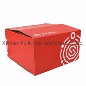 Red Cardboard Patterned Promotional Cheap Customized Delivery Carton Moving Box