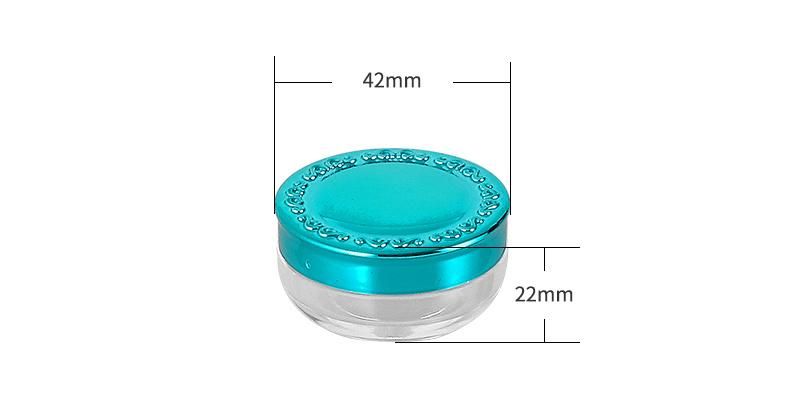 10g Luxury Clear Transparent Glitter Gel Cream Jar for Cosmetic Packaging