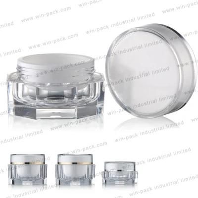 Factory Beauty Plastic Double Wall Acrylic Face Cream Jar 15g 30g 50g