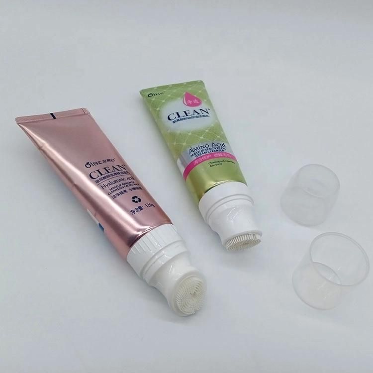 Facial Cleanser Tube Cleanser Brush Applicator Empty Cosmetic Creams Packaging