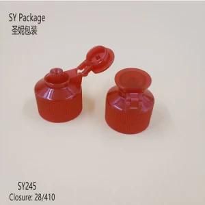 Red Color Plastic Detergent Flip Top Screw Cap for Lliquid Bottle