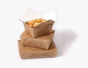 100% Biodegradable Food Grade Karft Paper Box