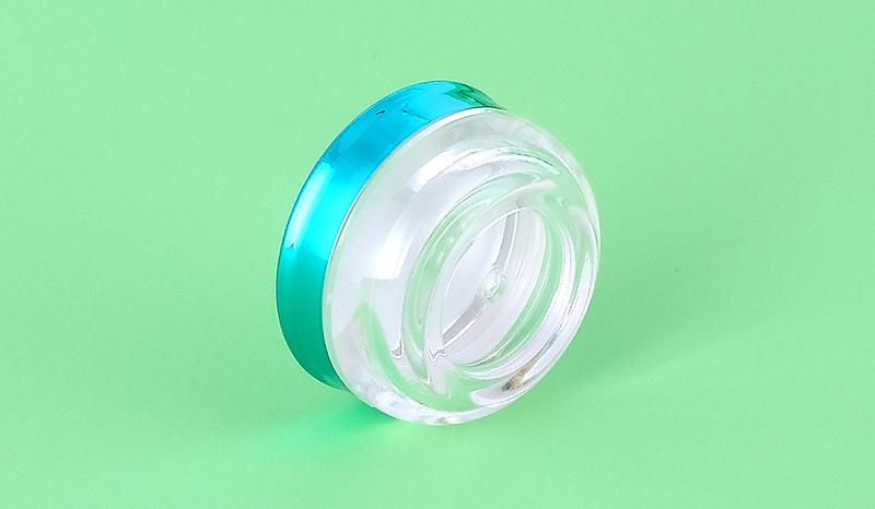 10g Luxury Clear Transparent Glitter Gel Cream Jar for Cosmetic Packaging