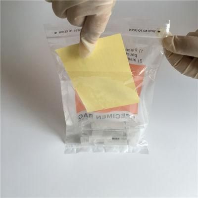 Laboratory Specimen Transport Bags 3-Wall Biohazard Specimen Ziplock Bags