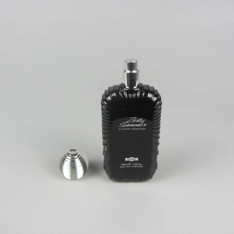 New Design 100ml Transparent Spray White Glass Perfume Bottle