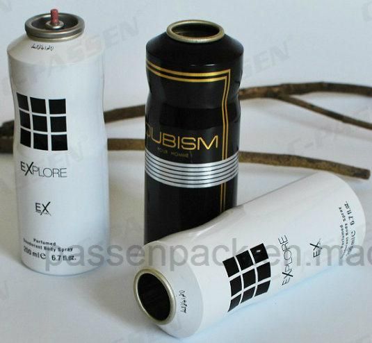 China Aluminum Aerosol Cans for Cosmetic Spray Packaging