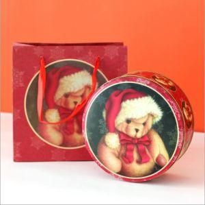 Wholesale Lovely Round Shaped Box Chocolate Candy Gift Set Packing Tin Box