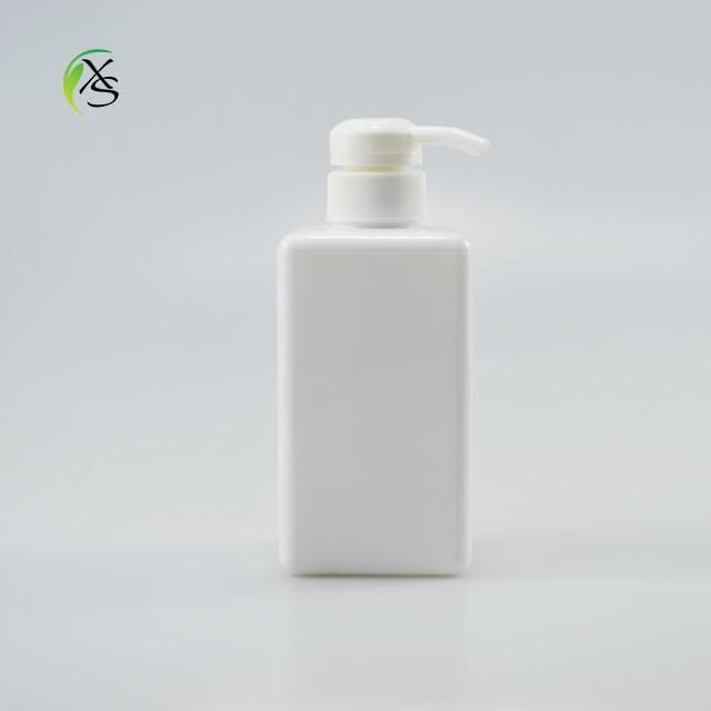 Square Shape PETG Original Color 450ml Lotion Bottle Liquid Soap Shampoo Lotion Pump Bottle